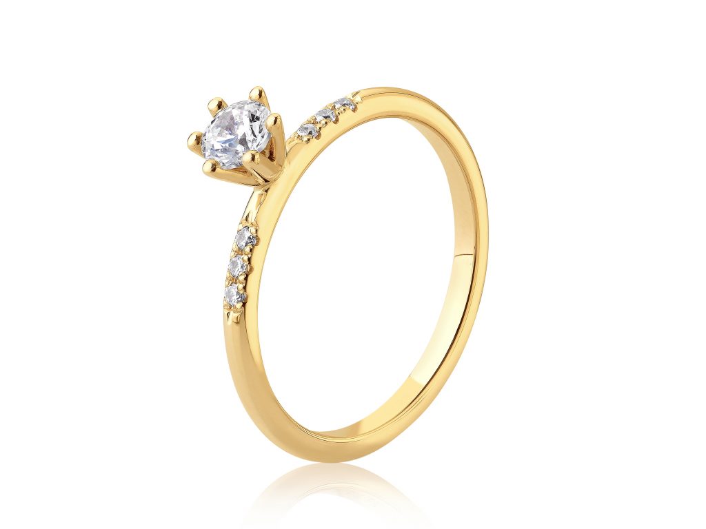 Guldbolaget Adina-1,8k ring i 18k - 0,35 ct diamanter